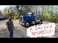 Going Trucking! A Day In A Peterbilt 359 With Kyle! Flatbed, Jake Brakes And Ball With Mia! GoPro