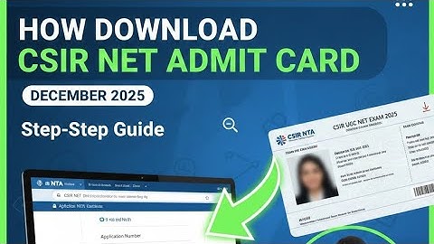 ugc net admit card download ✌️