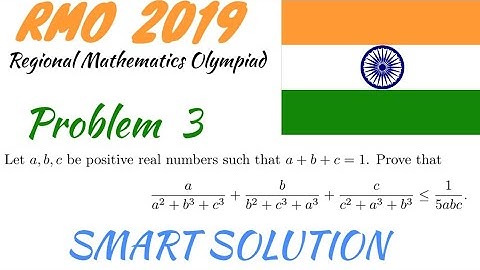 A nice problem on "inequality" | Indian RMO 2019 | Problem-3