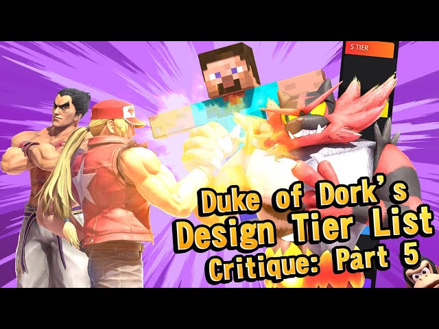 The Duke of Dork's Character Design Tier List Critique - Part 5 (Ultimate) class=