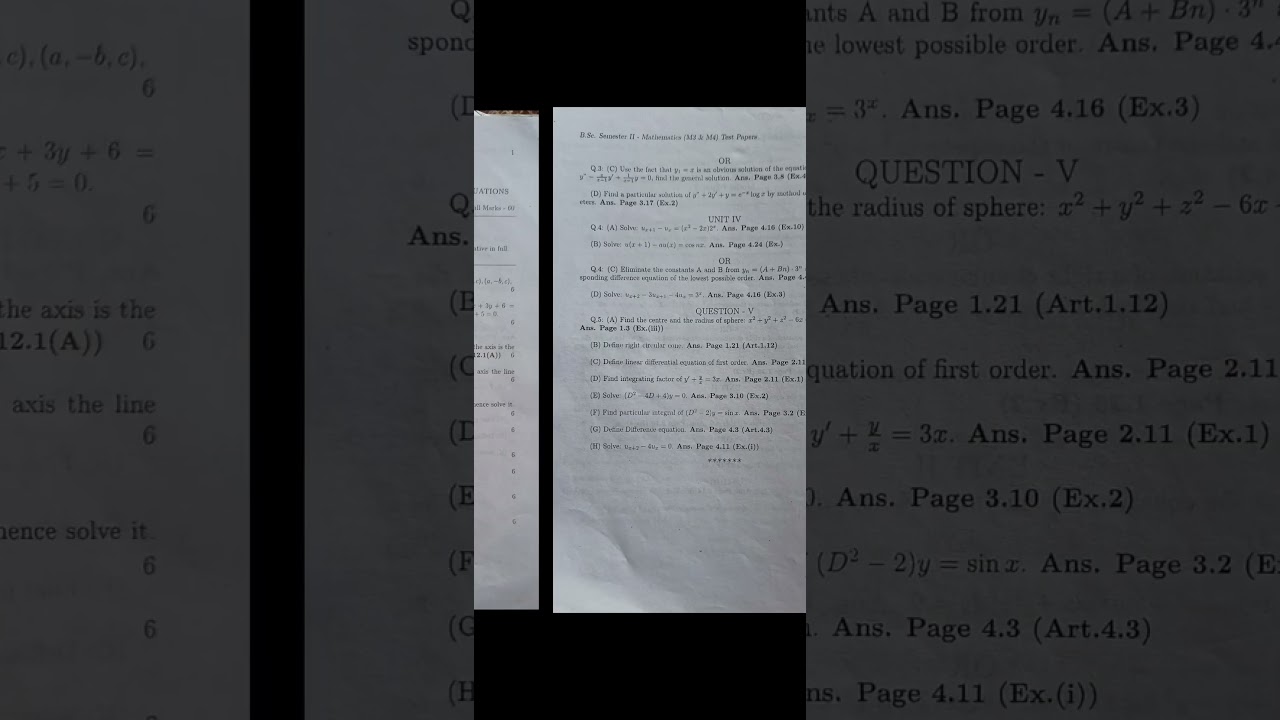 RTMNU  MATHS l PYQ BSc. 1st yr sem 2