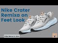 nike crater amixa on feet