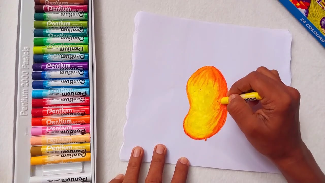 How to Draw a Cute Mango 🍋 | Easy Drawing Ideas for Beginners