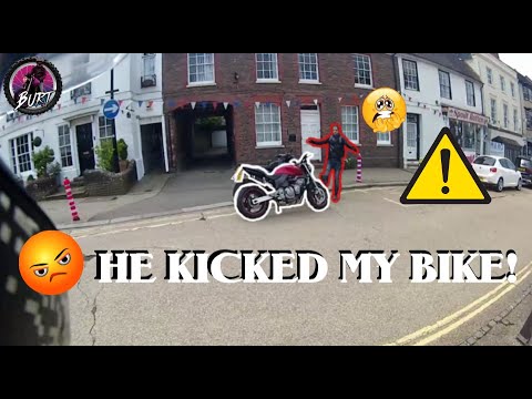 HE KICKED MY BIKE! - YouTube