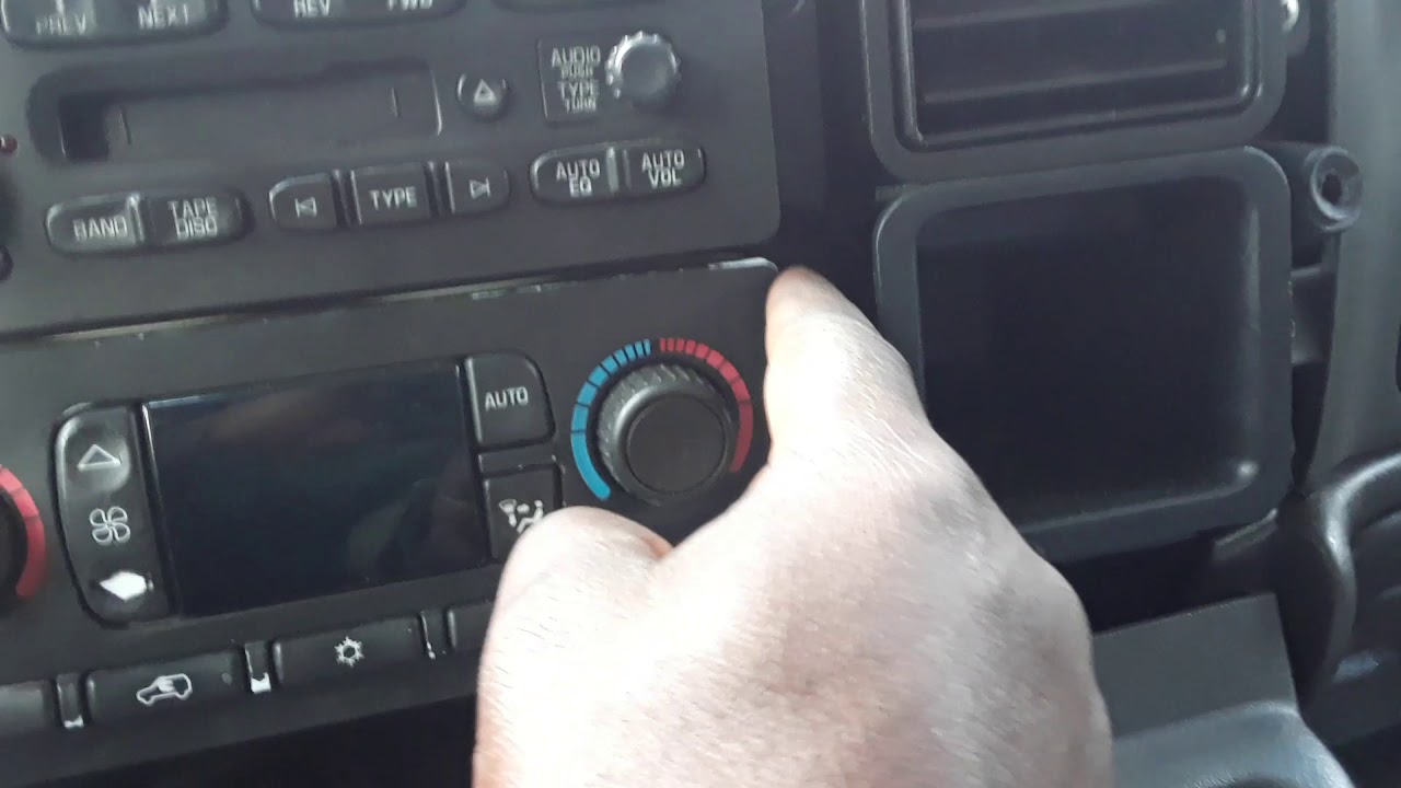 How To Change GM Heat & AC Control - YouTube