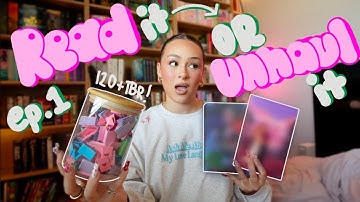 read it or unhaul It ep.1 ⭐️ getting through my 120+ physical tbr