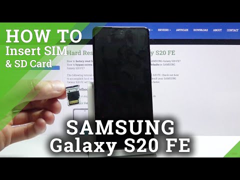How to Insert SIM & SD to SAMSUNG Galaxy S20 FE – Find Cards Slot