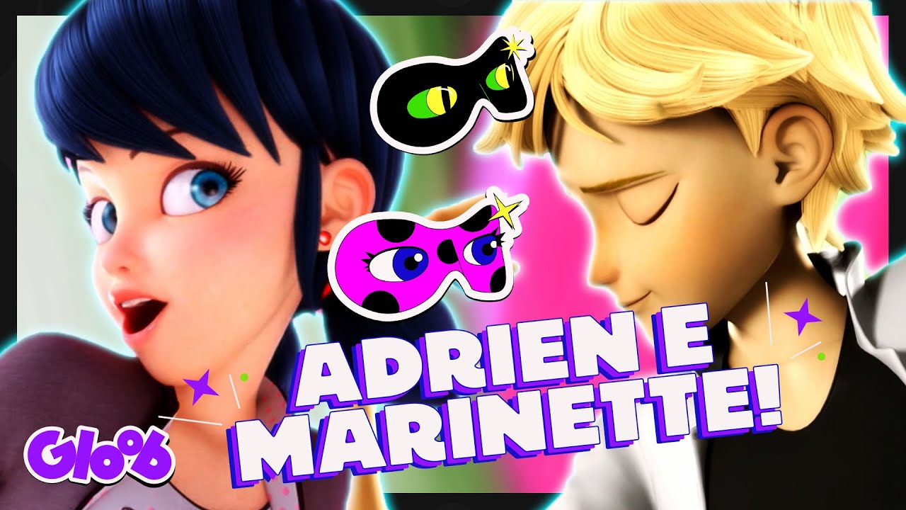 COMPILADO DAS TRANSFORMAÇÕES DE MARINETTE E ADRIEN! | HERÓIS MIRACULOSOS | MIRACULOUS | Mundo Gloob