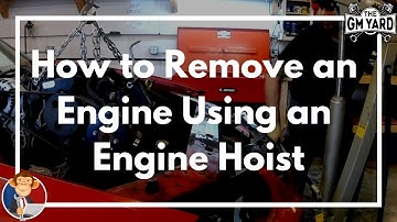 How to Use an Engine Hoist to Pull Out an Engine on a 2003 Chevrolet Impala - Using a Chain - DIY
