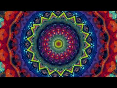 2 HRS of 4K Psychedelic Visuals with Colorful Trippy Mandala Portal to a Calm Mind and Healing Music