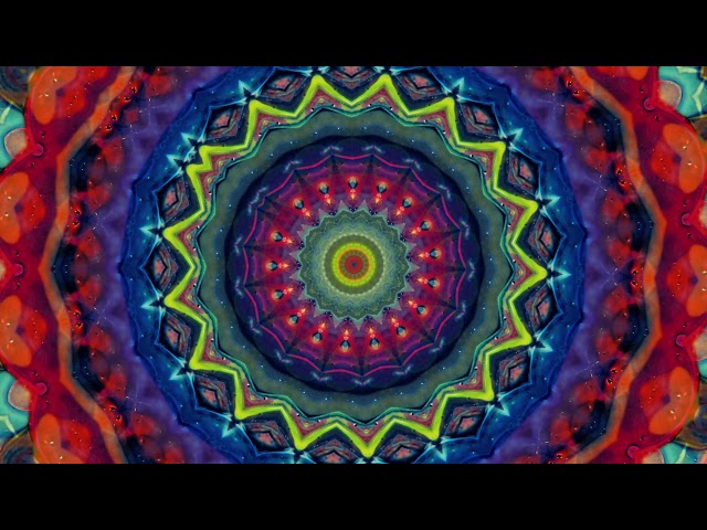 2 HRS of 4K Psychedelic Visuals with Colorful Trippy Mandala Portal to a Calm Mind and Healing Music class=