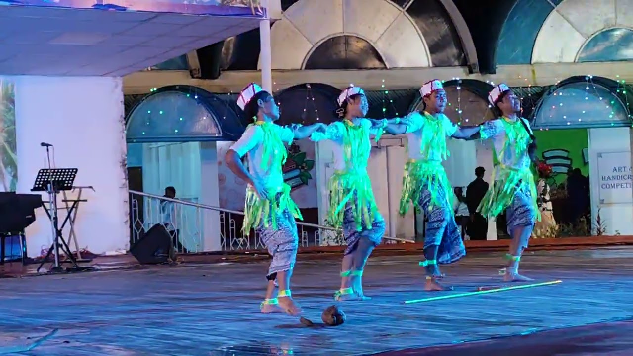 Nicobari folk dance GmsDugnabad Srivijaypuram Andaman Nicobar Islands Coconet festival 