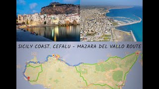 Italy Coast. Cefalu To Mazara Del Vallo Route