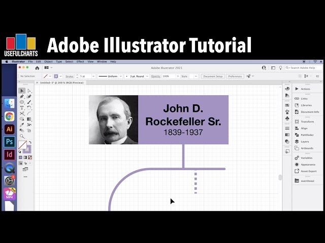 How I make my family tree charts | Adobe Illustrator Tutorial
