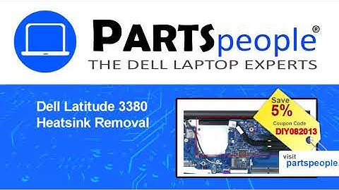 Dell Latitude 3380 (P12S001) Heatsink How-To Video Tutorial
