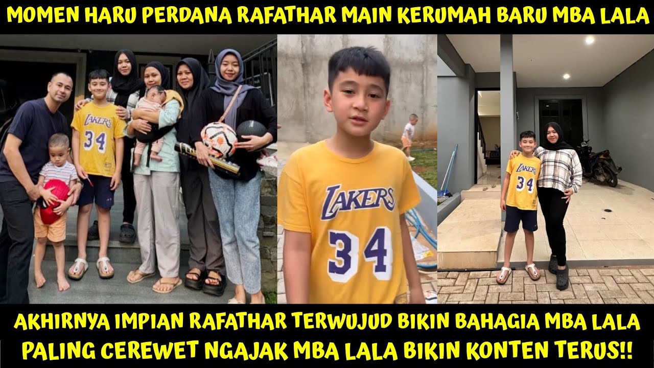 MOMEN HARU PERDANA RAFATHAR MAIN KERUMAH BARU MBA LALA, RELA DIKONTENIN DEMI WUJUDKAN IMPIANNYA INI?