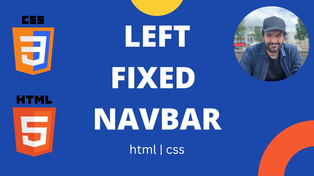 FIXED SIDE NAVBAR IN HTML AND CSS - YouTube