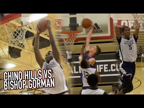 Chino Hills VS Las Vegas RIVAL Bishop Gorman! Andre Ball BANGOUTS + Someone Almost Got BODIED!
