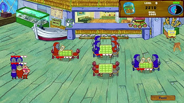 SpongeBob Diner Dash 2: Two Times the Trouble Walkthrough - Level #6 - Krusty Krab VI