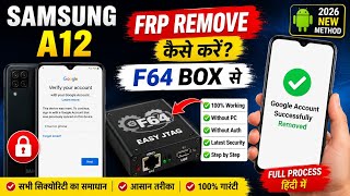 Samsung A12 FRP Remove Kaise Kare 🔓 | Google Account Unlock Easy Method 2026 | FRP