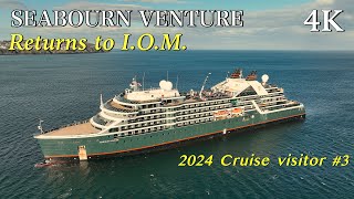 Wind and Rain to Sun Seabourn Venture Returns to The Calf and Douglas Isle of Man - April 2024 - 4K