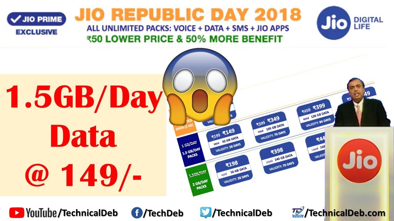Jio Republic Day Offer 2018