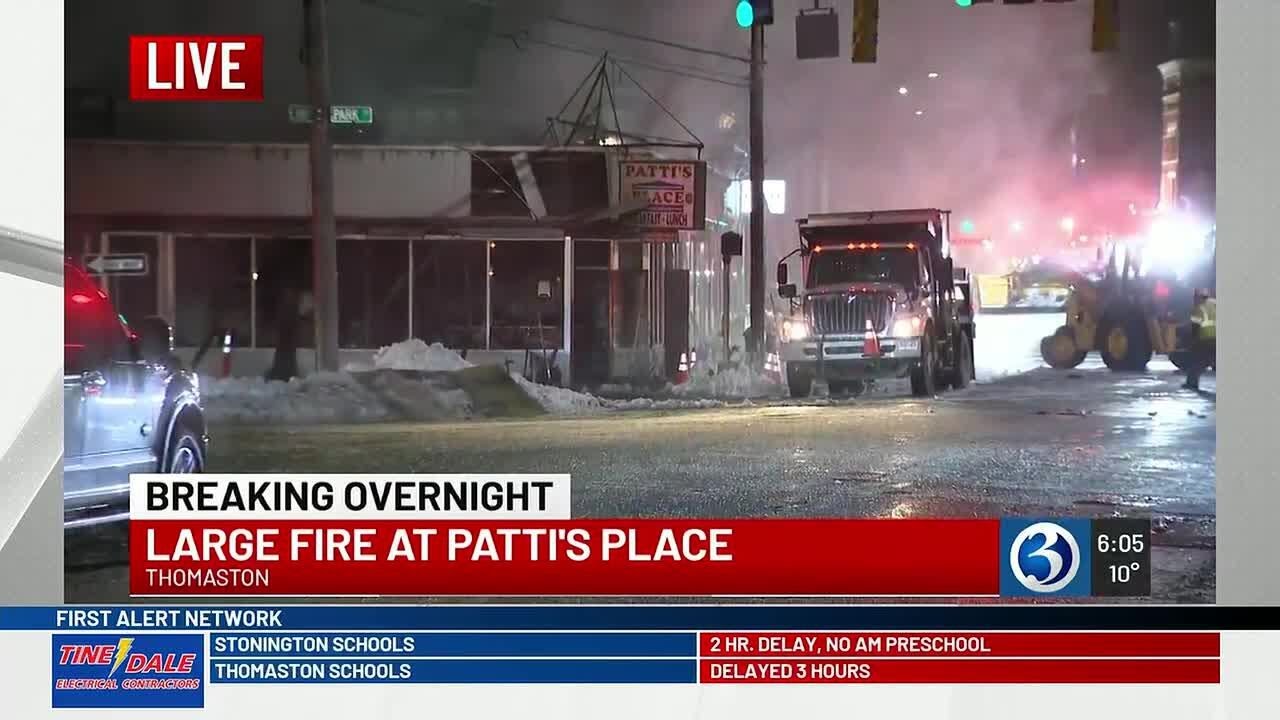 VIDEO: Fire reported at Patti's Place in Thomaston - YouTube