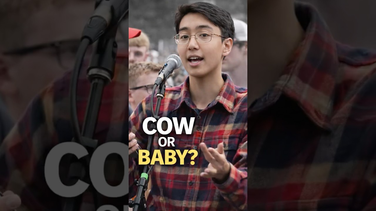 Charlie Kirk Traps Vegan Activist With One Question 