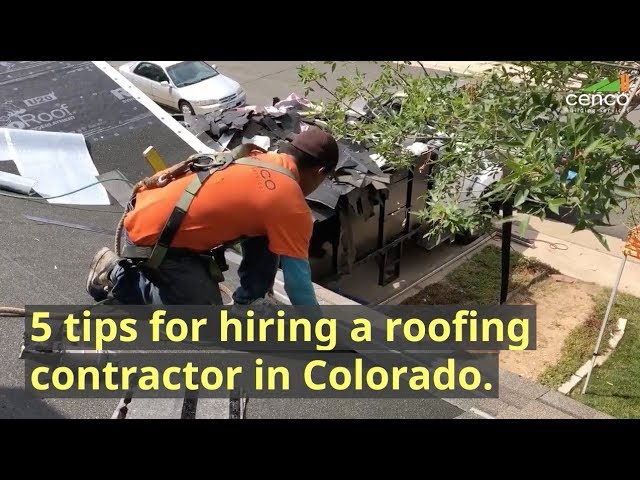 5 Tips for a Roofing Contractor in Colorado