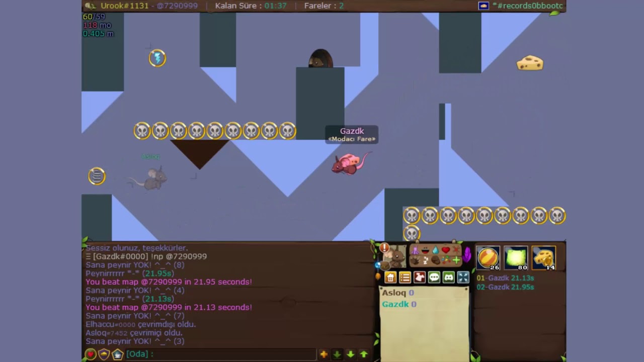 @7290999 - 20.95 Transformice Records