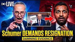 Kash Patel PANICS After Chuck Schumer Damning Demands Resignation Profile