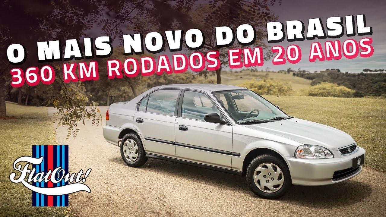 DIRIGI UM CIVIC 1997 "ZERO KM": só 360 km rodados em 20 anos!