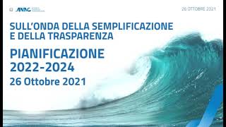 Slide Dirigente ANAC, Elisabetta Midena. La valutazione dei dati della pianificazione 2020