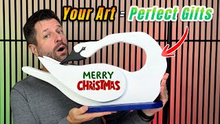 How To Turn Art Into A Very Special Gift - Happy Holidays