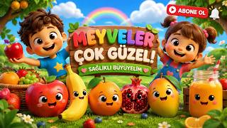 🍎🍌 Meyve Yiyelim 🍊🥭 (Eğlenceli Çocuk Şarkısı)