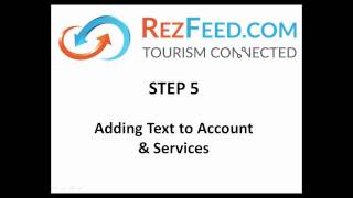 Step 5 - Adding Text to Account
