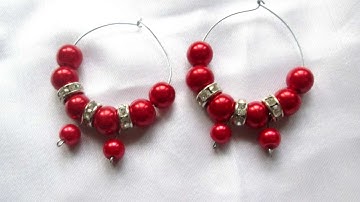 How To Make Elegant Wire And Bead Earrings - DIY Crafts Tutorial - Guidecentral