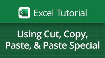 Excel Video Tutorial: Using Cut, Copy, Paste, & Paste Special