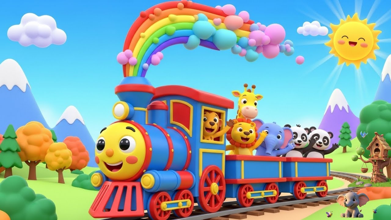 Chuk Chuk Train Song for Kids | Magical Train Ride Through Cities & Jungles | Toy Land