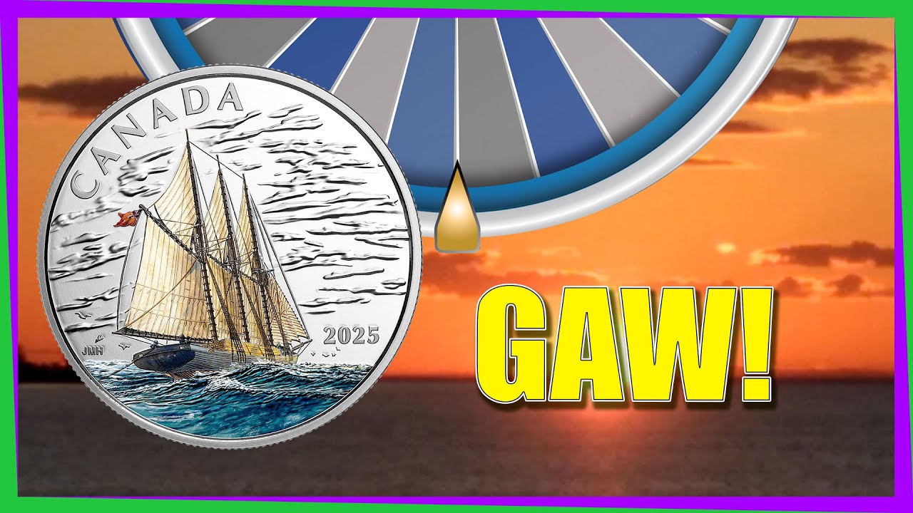 Tall Ship 🤩 Three Masted Schooner 🤑 GAW  🇨🇦 Canada  .9999 Silver 🪙 Royal Canadian Mint