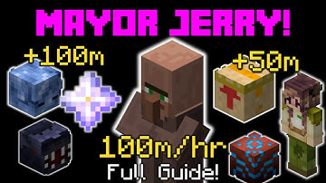How to make 100m/hr with Mayor Jerry! | Hypixel Skyblock