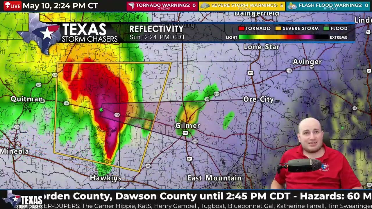 Texas Storms As It Happened: Mother’s Day Giant Hail & Wind Damage
