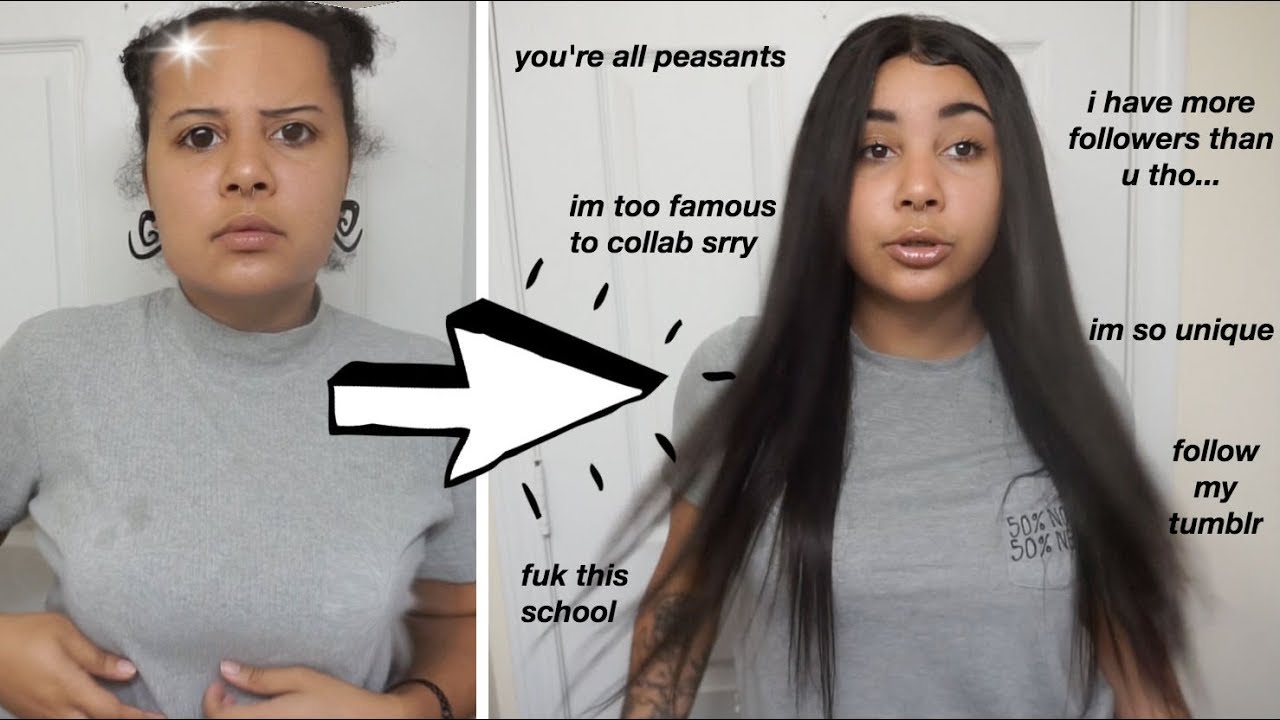 basic betch at school with no friends irl grwm feat. x-tress hair bundles baby place