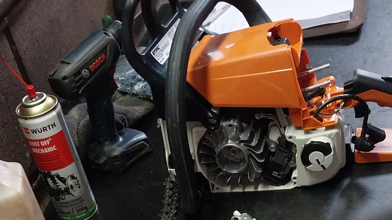 Como monta uma ms250 Stihl - YouTube
