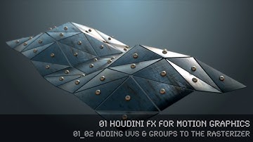 Houdini MoGraph - Rasterizer - 01_02 Adding UVs & Groups to the rasterizer (engl)