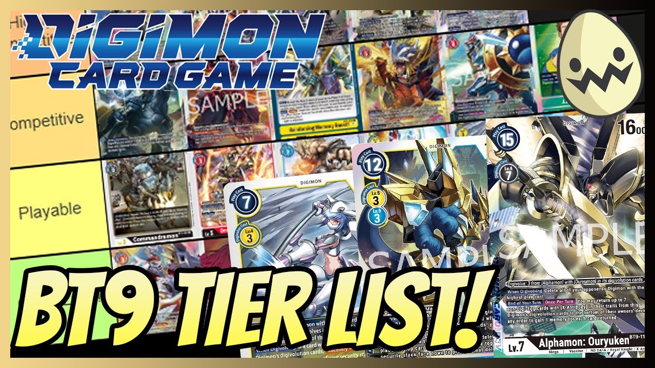 Digimon Card Game: BT9 Tier List! Digimon Card Game: BT9 Tier List!
