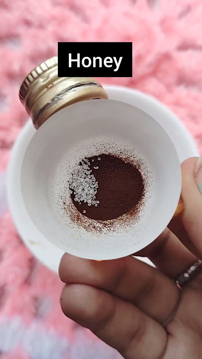 DIY Coffee face scrub for glowing skin, removing darkspots #skinglow #homeremedy #skincare