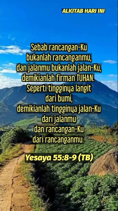 Yesaya 55:8-9