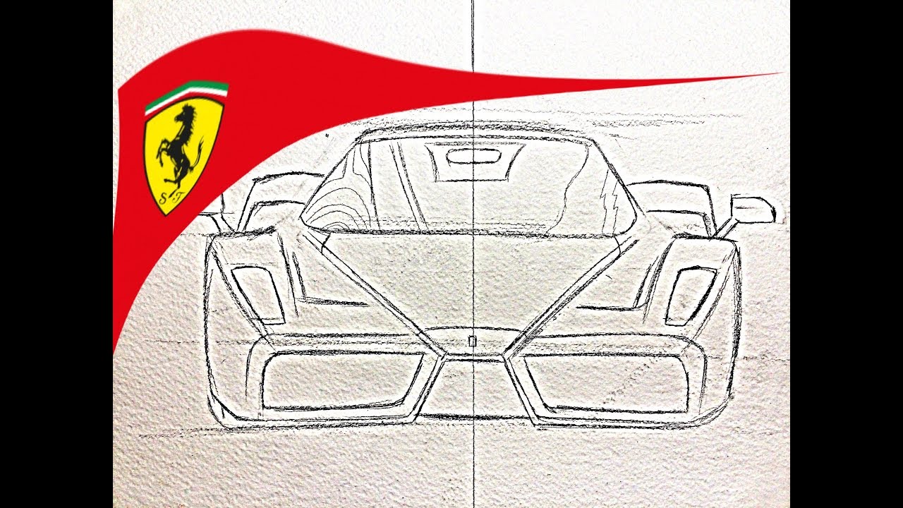 Como Dibujar un auto - como dibujar autos / Enzo Ferrari - thptnganamst.edu.vn
