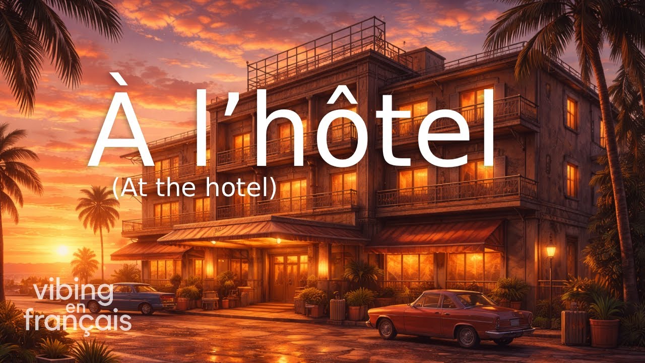 Learn French Through Chill Music | À l’hôtel (At the hotel) | Vendredi Vocab 🌙